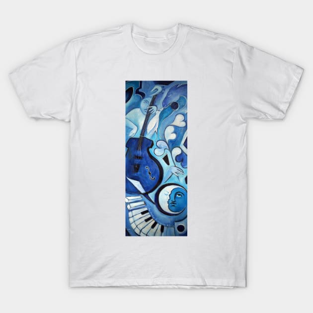 La Lune Lumiére Bleue T-Shirt by galerievie